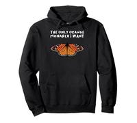 Maglietta Anti-autoritarismo The Only Orange Monarch I Want Felpa con Cappuccio