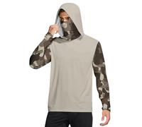 Maglietta anti uv da uomo a maniche lunghe, felpa da uomo con cappuccio protezione solare Upf 50+ leggera e traspirante estate camicia da pesca ad asciugatura rapida giacca con cappuccio per il surf