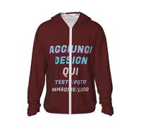 Maglietta Anti-UV UPF 50+ Uomopersonalizzata - Aggiungi Foto, Testo o Nome. Personalizzate Abbigliamento Anti UV da Donna Divertente Uomo, Ideale per Escursioni, Bici o Corsa.XXL