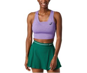 Maglietta Asics New York Match Crop Faded Plum Donna