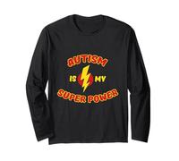 Maglietta Autism is My Super Power - Maglietta per la consapevolezza dell'autismo Maglia a Manica
