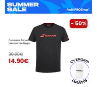 Maglietta Babolat Exercise Tee Nero XL