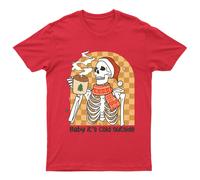 Maglietta Baby Its Cold Outside Unisex Regalo Retrò Stagionale Divertente...