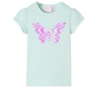 Maglietta Bambina Maniche Aletta Menta Chiaro 104