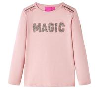 Maglietta Bambini a Maniche Lunghe Rosa Chiaro 140