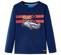 vidaXL Maglietta Bambini Maniche Lunghe Blu Marino 104