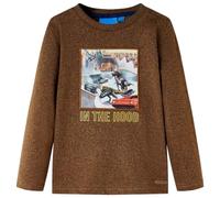 Maglietta Bambini Maniche Lunghe Cognac Mélange 128