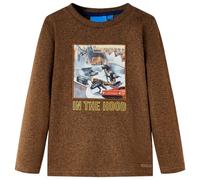 Maglietta Bambini Maniche Lunghe Cognac Mélange 92