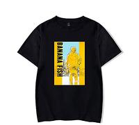 Maglietta Banana Fish Anime T-Shirt Stampata Ash Lynx Maglietta a Maniche Corte per Uomo Donna