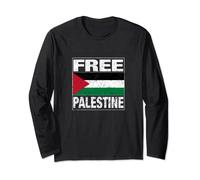 Maglietta Bandiera Libera Palestina Free Palestine Gaza Maglia a Manica