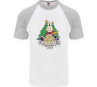 Maglietta Baseball Divertente Da Uomo S/S Il Piccolo Tamburino Di Natale