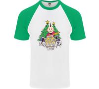 Maglietta Baseball Divertente Da Uomo S/S Il Piccolo Tamburino Di Natale