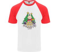 Maglietta Baseball Divertente Da Uomo S/S Il Piccolo Tamburino Di Natale