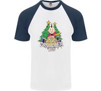 Maglietta Baseball Divertente Da Uomo S/S Il Piccolo Tamburino Di Natale