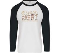 Maglietta Baseball L/S Uomo Evoluzione Caffè A Vino Settimanale