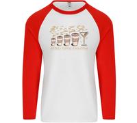 Maglietta Baseball L/S Uomo Evoluzione Caffè A Vino Settimanale