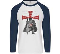 Maglietta Baseball Lunga Uomo Del Giorno Di San Giorgio Dei Cavalieri Templari