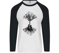 Maglietta Baseball Lunga Uomo Electric Guitar Tree & Roots