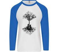 Maglietta Baseball Lunga Uomo Electric Guitar Tree & Roots