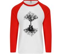 Maglietta Baseball Lunga Uomo Electric Guitar Tree & Roots