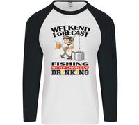 Maglietta Baseball Lunga Uomo Fisherman Forecast Alcol Birra