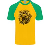 Maglietta Baseball S/S Da Uomo Deadly Tams Guitar Guitarist Rock Metal Punk