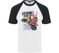 Maglietta Baseball S/S Da Uomo Extreme Race Motocross Dirt Bike