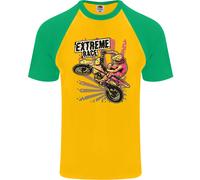 Maglietta Baseball S/S Da Uomo Extreme Race Motocross Dirt Bike