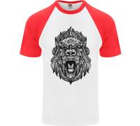 Maglietta Baseball S/S Da Uomo Mandala Art Ape