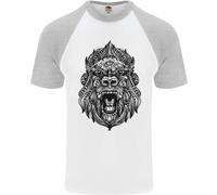 Maglietta Baseball S/S Da Uomo Mandala Art Ape