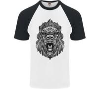 Maglietta Baseball S/S Da Uomo Mandala Art Ape