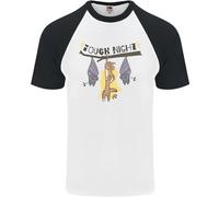 Maglietta Baseball S/S Divertente Per Cani Tough Night Hangover Alcol Birra Uomo