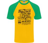 Maglietta Baseball S/S Per Uomo HGV Driver Big Truck Lorry