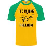 Maglietta Baseball S/S Uomo Freedom Parachute Regiment Para 1 2 3 4 10