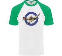 Maglietta Baseball S/S Uomo Hawker Hurricane Con Insegna RAF