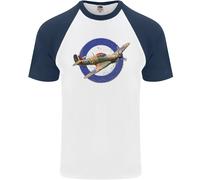 Maglietta Baseball S/S Uomo Hawker Hurricane Con Insegna RAF