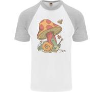 Maglietta Baseball Uomo S/S Con Lumaca Che Suona La Chitarra Rock