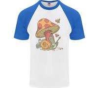 Maglietta Baseball Uomo S/S Con Lumaca Che Suona La Chitarra Rock