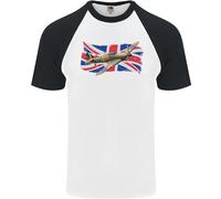 Maglietta Baseball Uomo S/S Hawker Hurricane Con La Union Jack