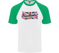 Maglietta Baseball Uomo S/S Hawker Hurricane Con La Union Jack
