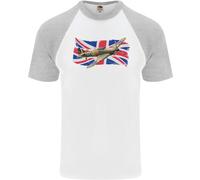 Maglietta Baseball Uomo S/S Hawker Hurricane Con La Union Jack