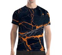 Maglietta basic a maniche corte slim fit da uomo per allenamento muscolare camicie da palestra traspirante leggera estiva casual a maniche corte per sport indoor outdoor vita quotidiana, Blu scuro