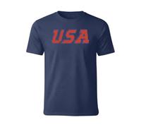 Maglietta basic casual per tutti i giorni e il tempo libero. Comoda maglietta a maniche corte con scollo rotondo, da uomo, versatile, Blu scuro, L