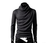 Maglietta basic da uomo a maniche lunghe per l'inverno, casual | Per un design slim fit, maniche lunghe, collo alto, ideale come canottiera o look da solo, versatile da combinare
