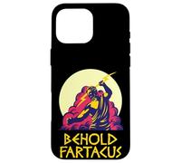 Maglietta Behold Fartacus Fart Joke Greek Gods Spartan Funny T-shirt Custodia per iPhone 16 Pro Max