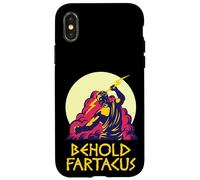 Maglietta Behold Fartacus Fart Joke Greek Gods Spartan Funny T-shirt Custodia per iPhone X/XS