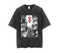 Maglietta Berserker Guts Casca Griffith Anime Merch Lavate Maniche Corte Magliette Regali Ragazzi Ragazze Uomini Donne