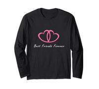 Maglietta Best Friends Forever Linked Heart Love My BFF Bestie Maglia a Manica