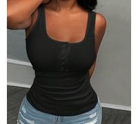 Maglietta bianca casual senza maniche con scollo a V profondo e schienale a corsa adatta a taglie forti, adatto per scuola, lavoro come insegnante, casacoming 0XL,1XL,2XL,3XLColore unicoTessuto in mag