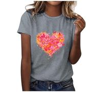 Maglietta Bianca da Donna Camicetta Elegante Chiffon Maglie Lunghe per Leggings Manica Corta Maglietta Tigrata Maglietta Bianca Mezza Manica Maglie Donna Scollate T Shirt Leopardata Donna Camicette